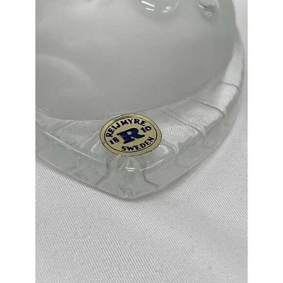 Reijmyre Sweden Frosted Glass Crystal LadyBug Paperweight With Box  NEW - Picture 6 of 9